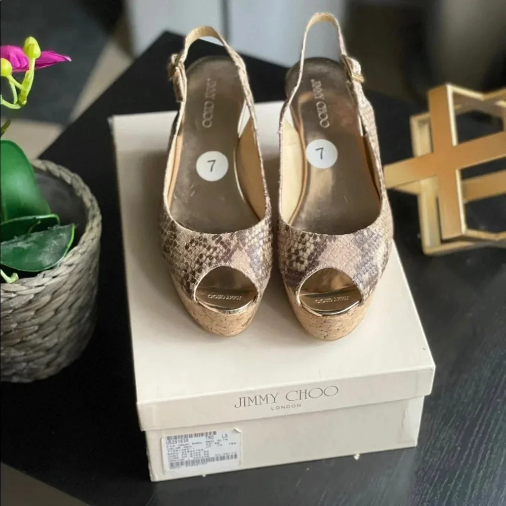 ! New! Jimmy Choo animal print shoes!